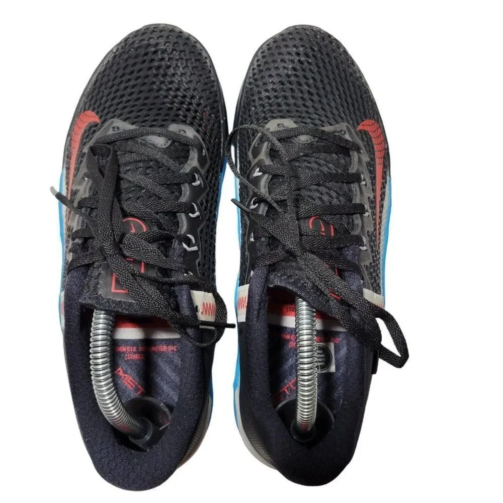 Nike Metcon 6 Training Shoes 7.5 Black Blue Red CK9388-070 Gym Athletic